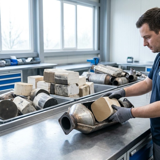 catalytic converter precious metal content Illinois - honeycomb substrate recovery