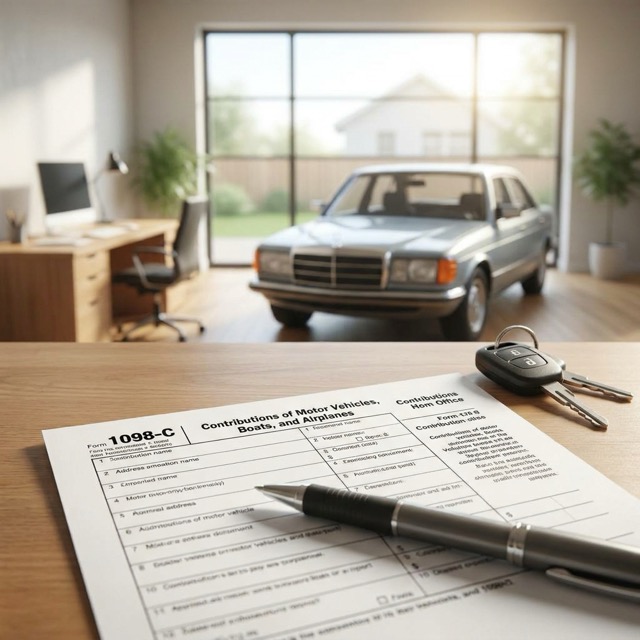 IRS Form 1098-C Illinois - charitable contribution documentation for vehicle donation