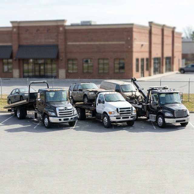 junk car tow truck types Florida - flatbed wheel lift wrecker comparison