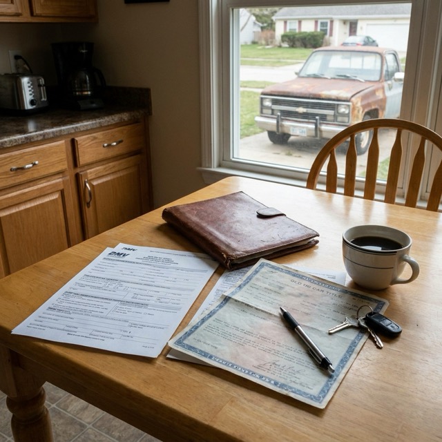 junk car title transfer Florida - DMV paperwork and signature requirements