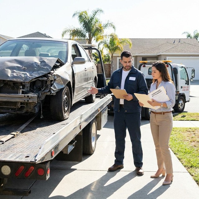 totaled vehicle salvage value Florida - insurance settlement vs junk buyer offer